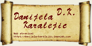 Danijela Karalejić vizit kartica